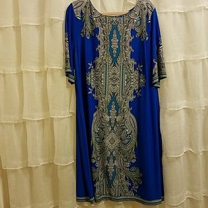 Show Stopping Royal Blue Dress Barn Dress Sz 22💙